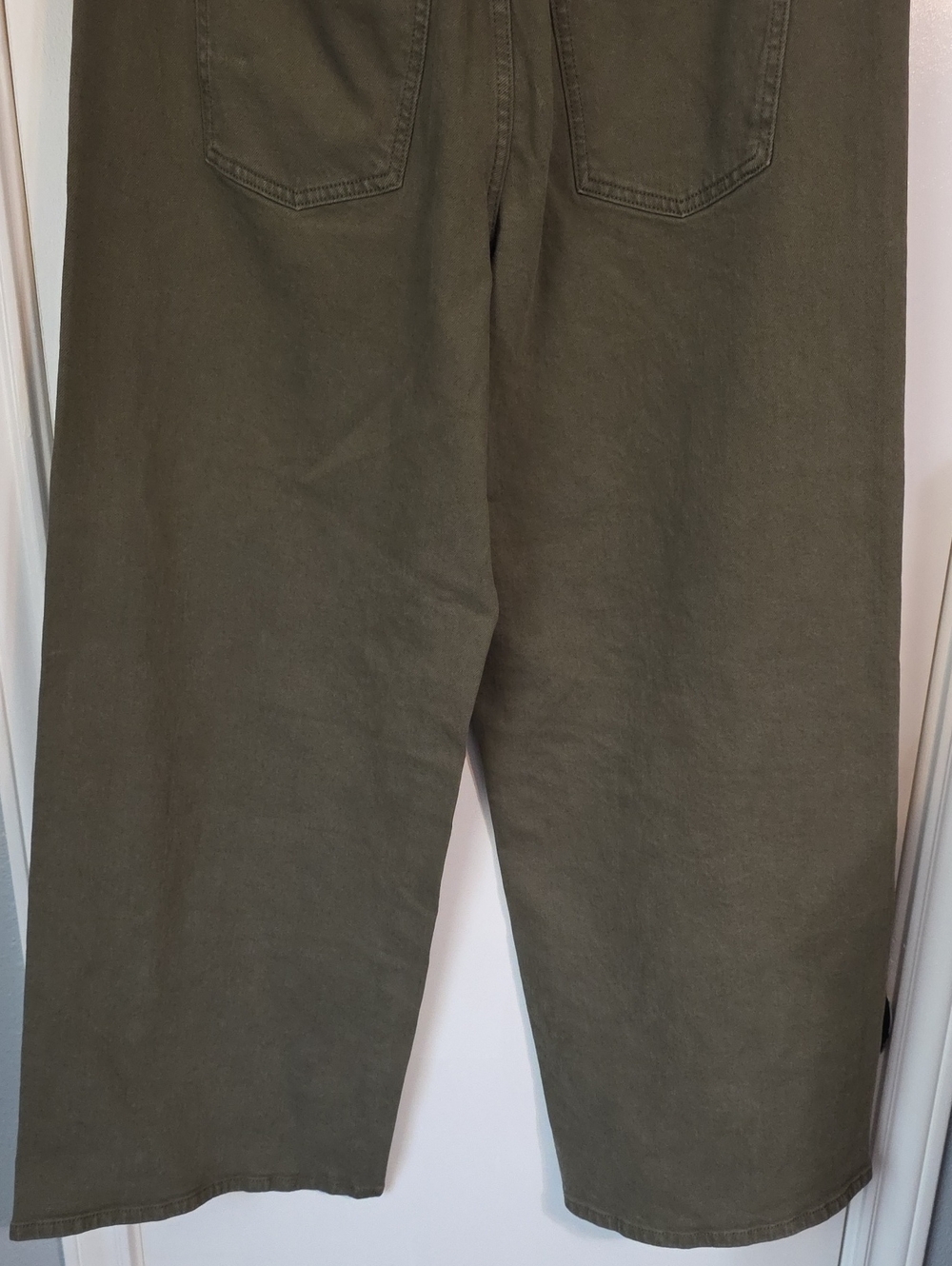 NWT UNIVERSAL THREAD OLIVE HIGH RISE WIDE LEG JEANS SZ 12 - Picture 6 of 7